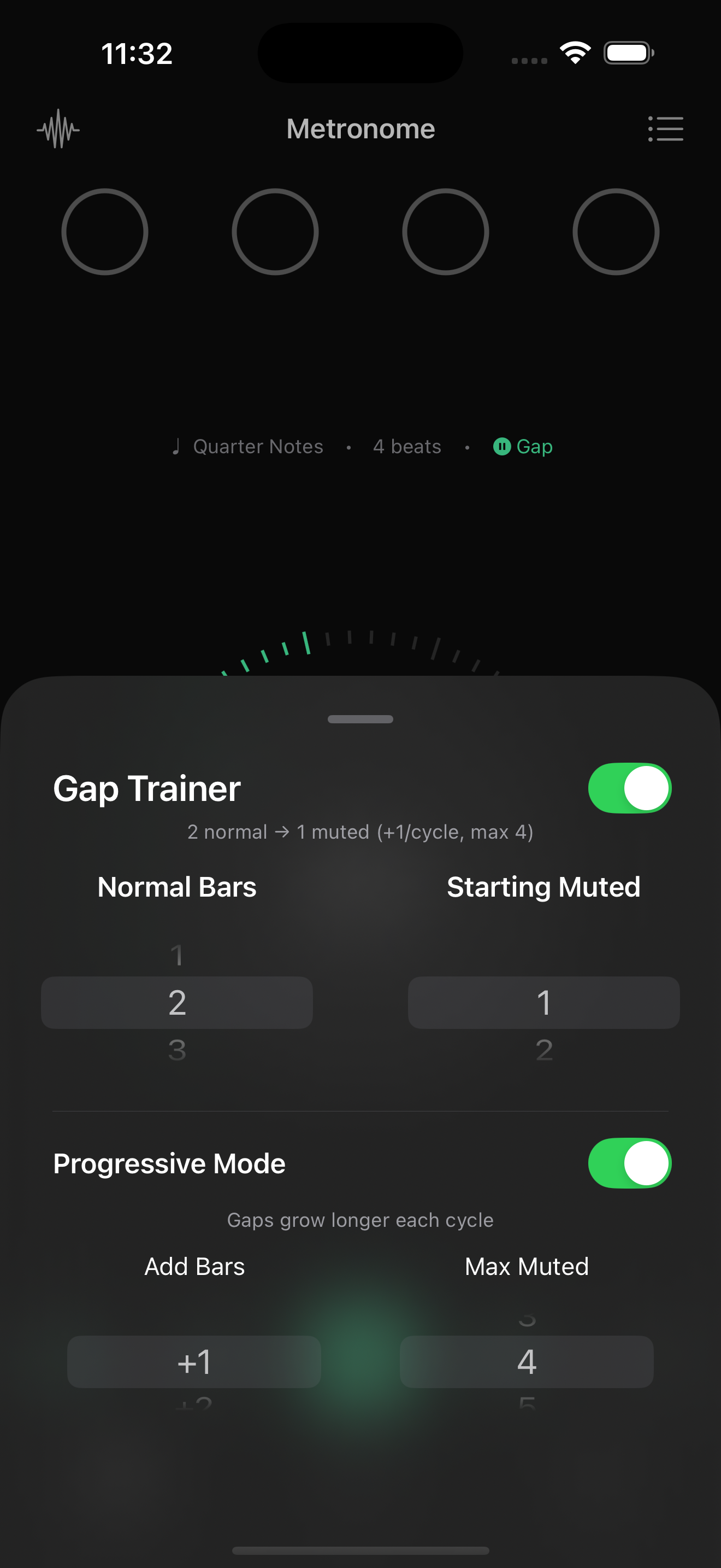 Gap Trainer Progressive Mode